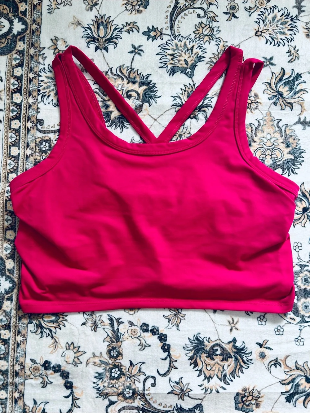 Hot Pink Torrid Cross-Back Sports Bralette